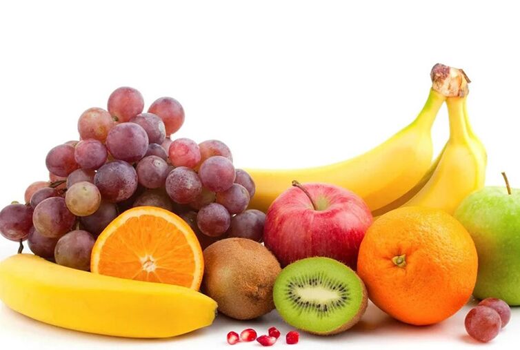 Fresh fruits are the basis of the diet during a gout attack