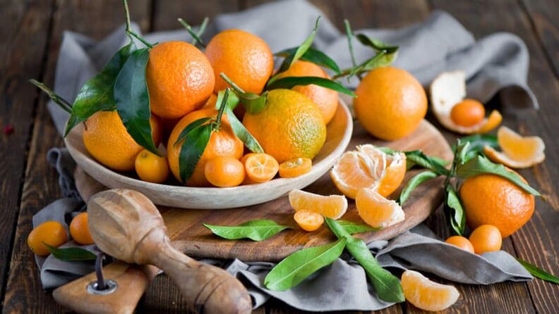 With diabetes mellitus, you should not eat tangerines. 