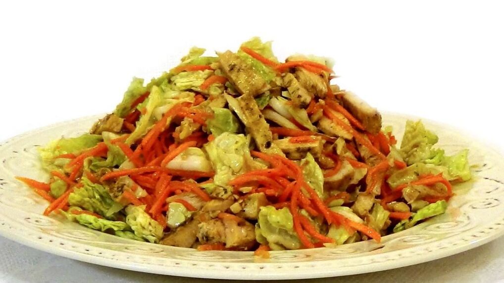 In the final stage of Stabilizing the Dukan diet, you can treat yourself to chicken salad