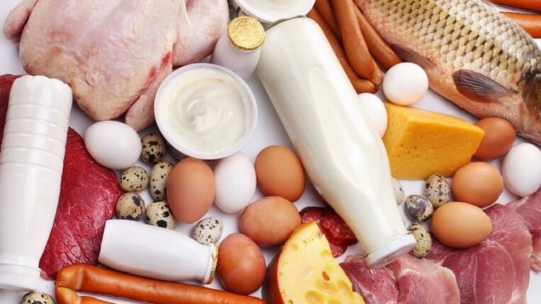 Protein foods are the basis of the Dukan diet menu